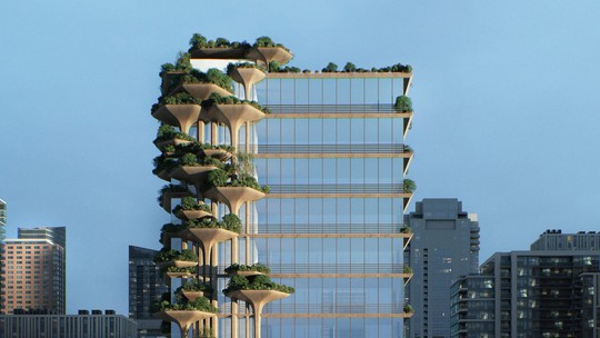 Edifício em São Paulo terá terraços cobertos por 4 mil plantas; veja como será